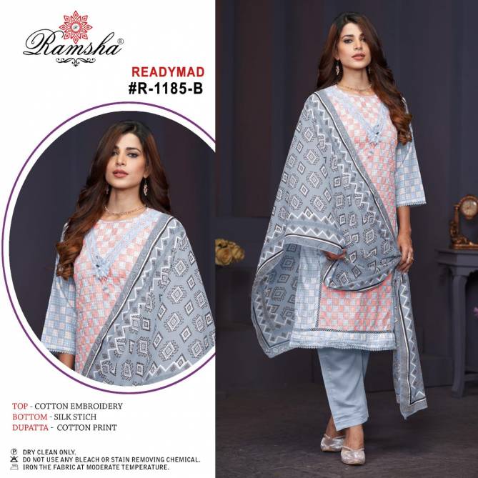 Ramsha R 1185 Nx Cotton Readymade Pakistani Suits Wholesale Shop In Surat
